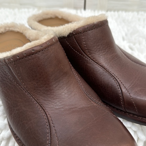 UGG Australia Women’s Leather Mules - Picture 14 of 14